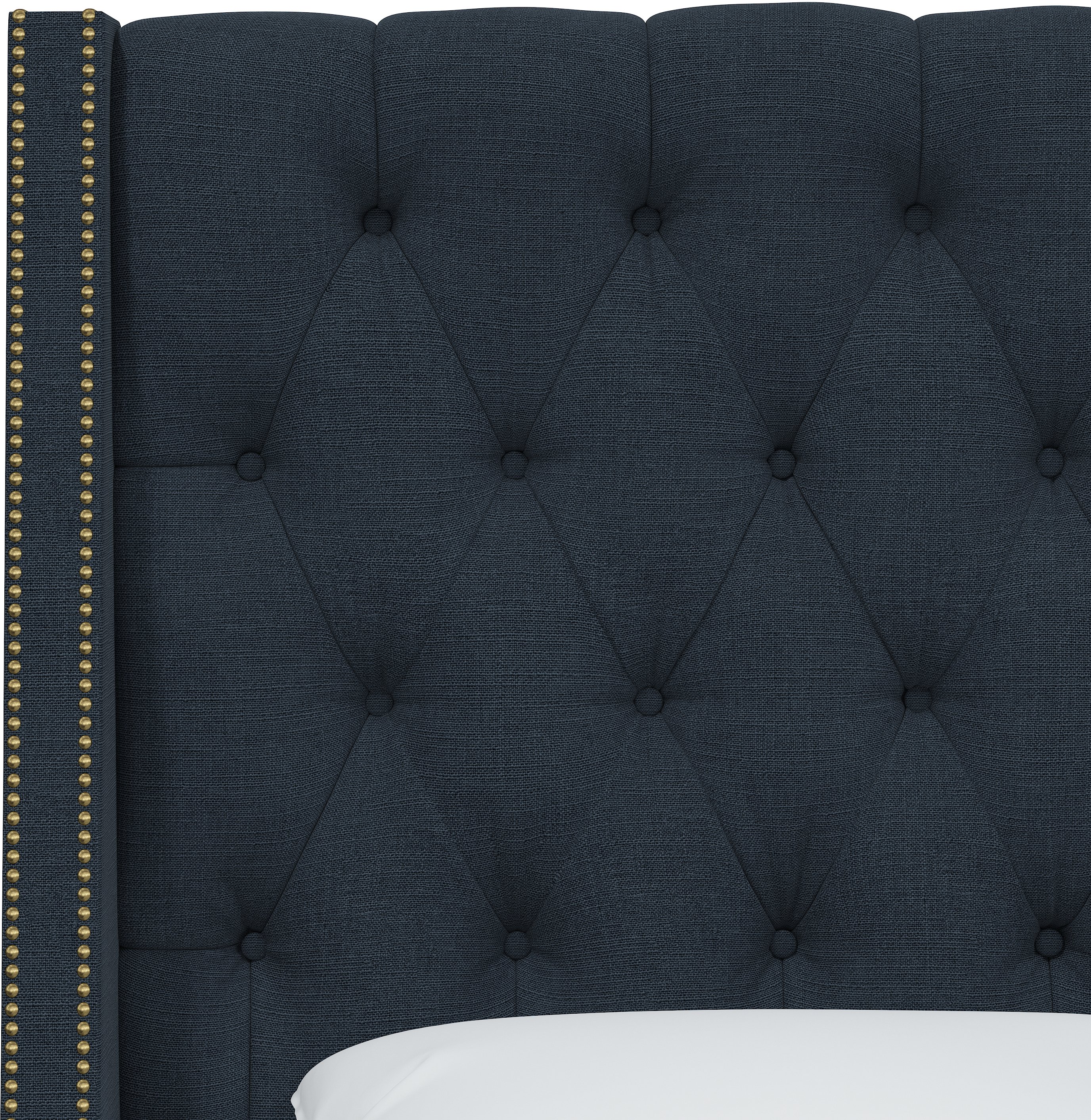 122NB-BRLNNNV Queen Navy Tufted Headboard-5