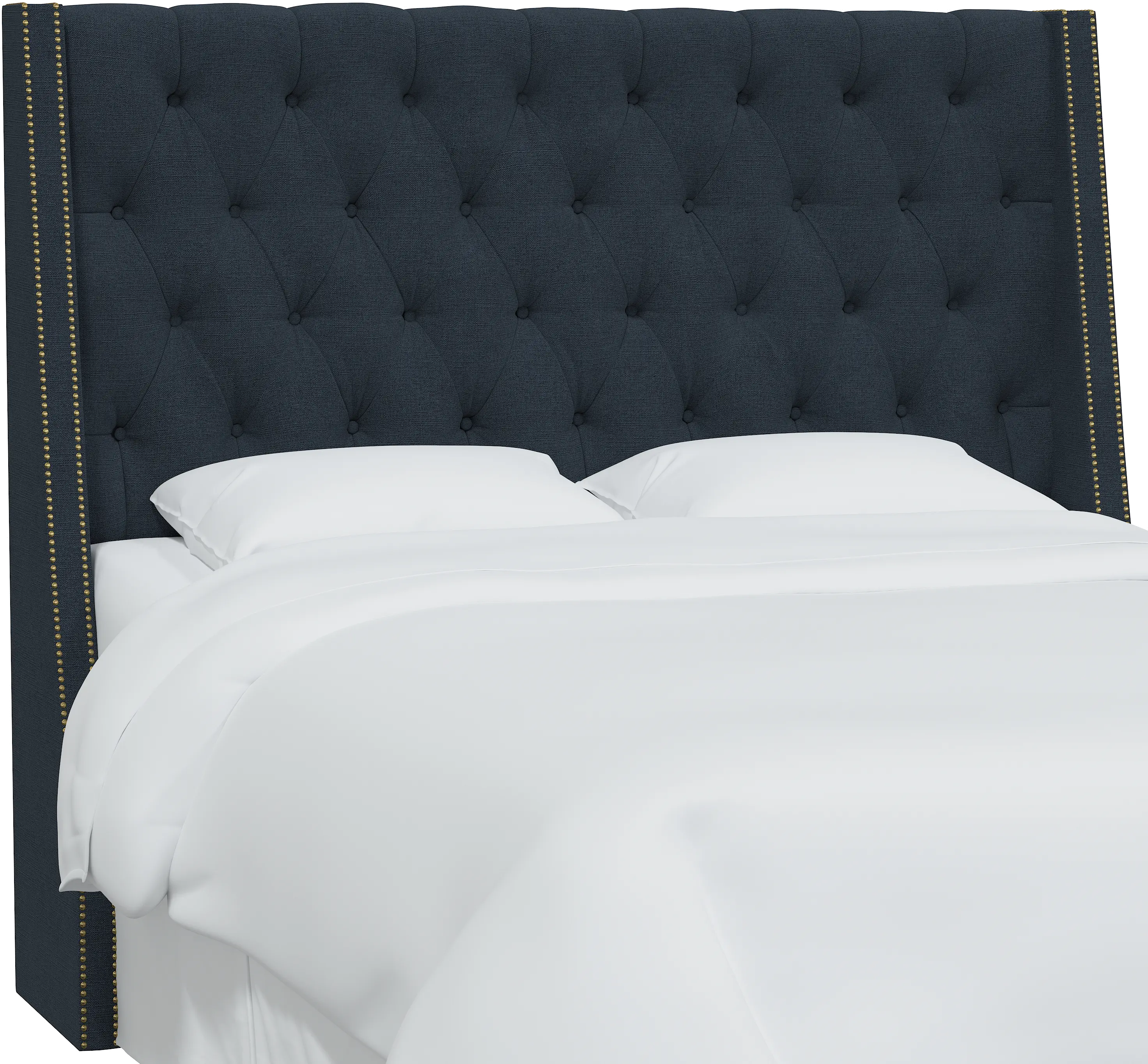 121NB-BRLNNNV Full Navy Tufted Headboard-2