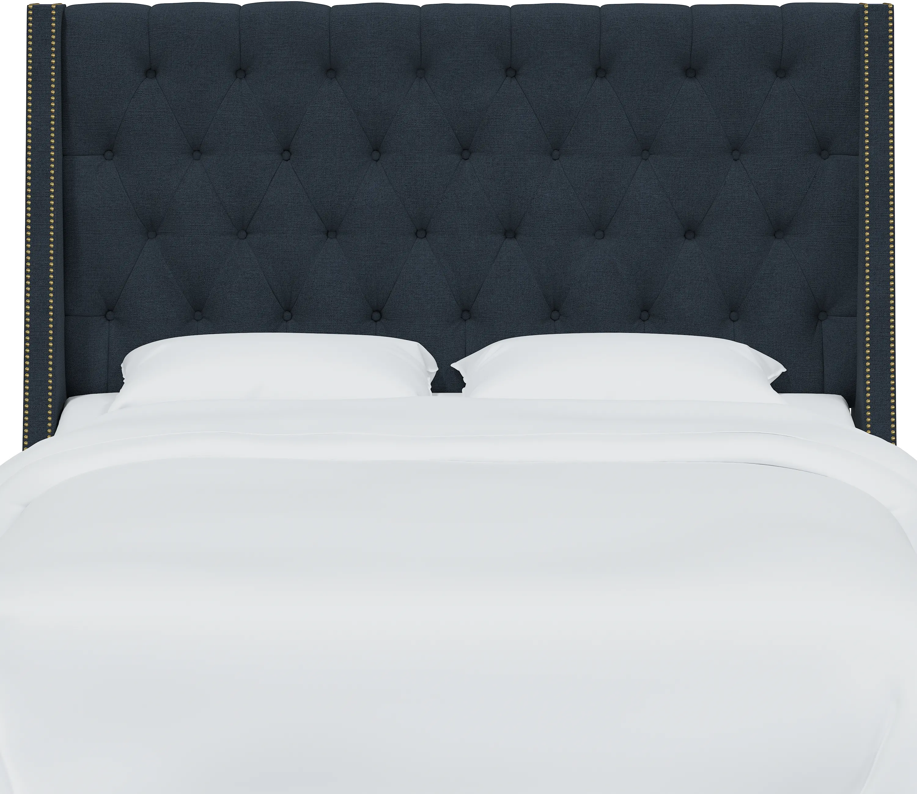 121NB-BRLNNNV Full Navy Tufted Headboard-3