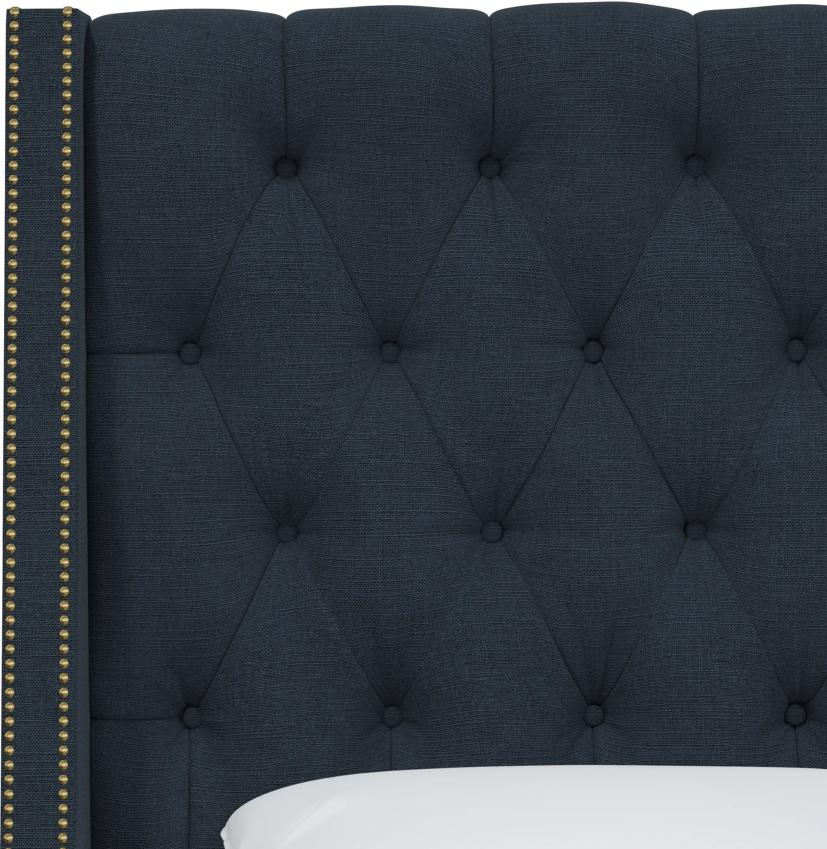 121NB-BRLNNNV Full Navy Tufted Headboard-5