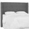 430TZMCHR Twin Gray Square Headboard