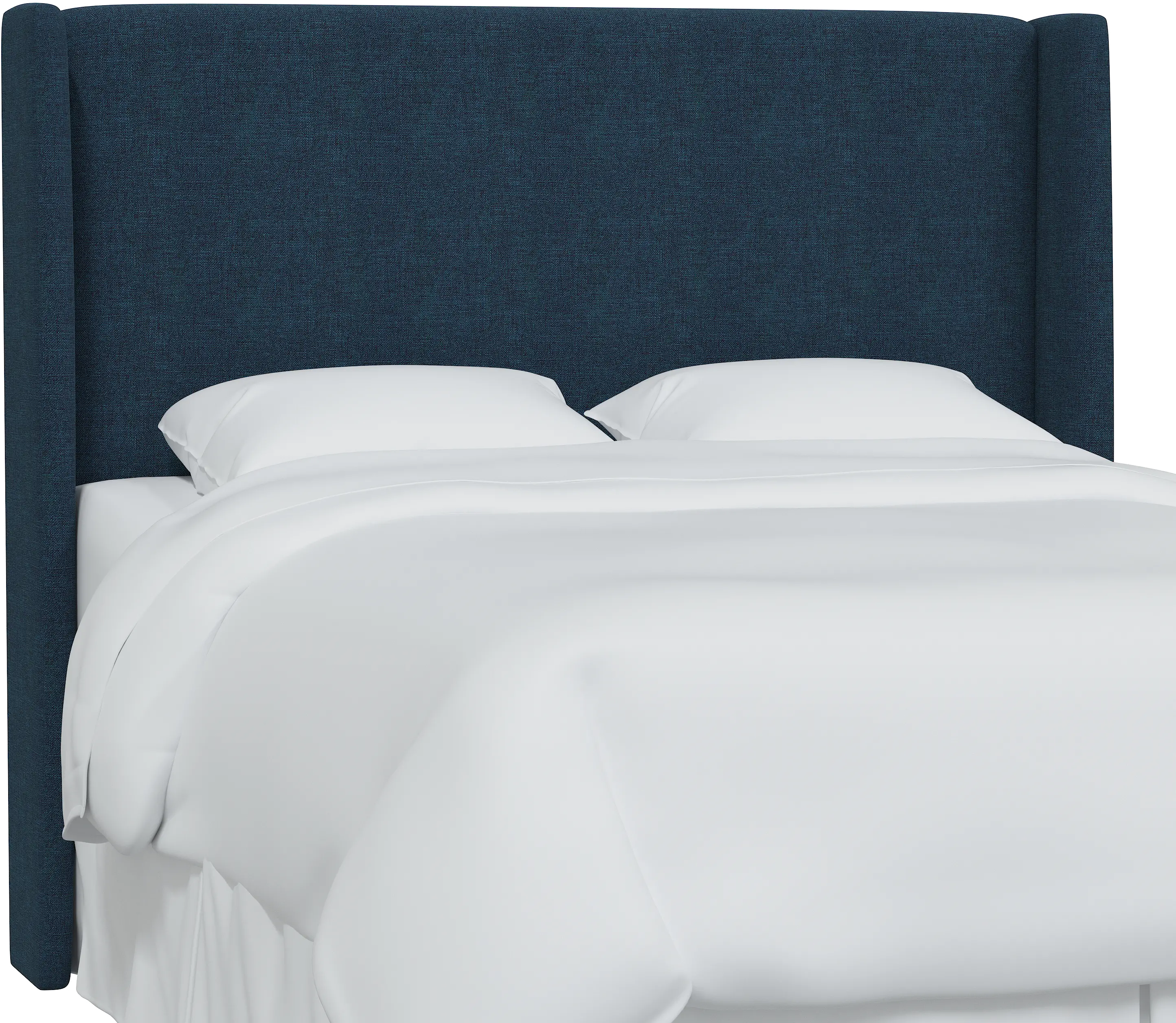 434CZMNV California King Navy Square Headboard-1