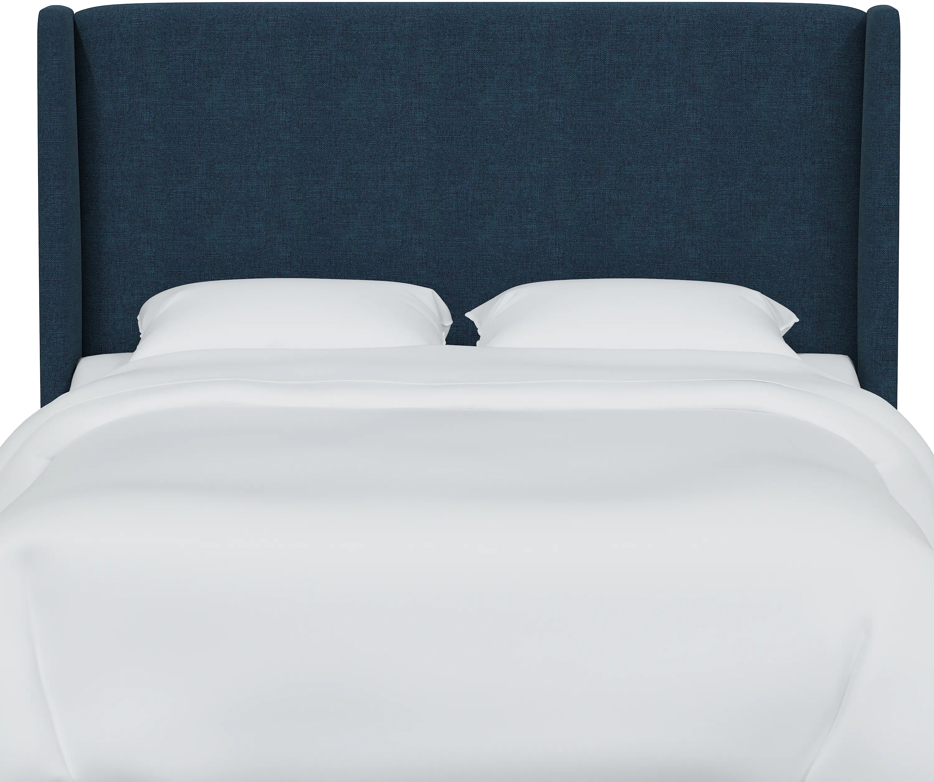 434CZMNV California King Navy Square Headboard-2