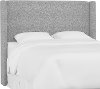 433KZMPMC King Gray Pumice Square Headboard