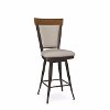 Contemporary Upholstered Swivel Counter Height Stool - Eleanor