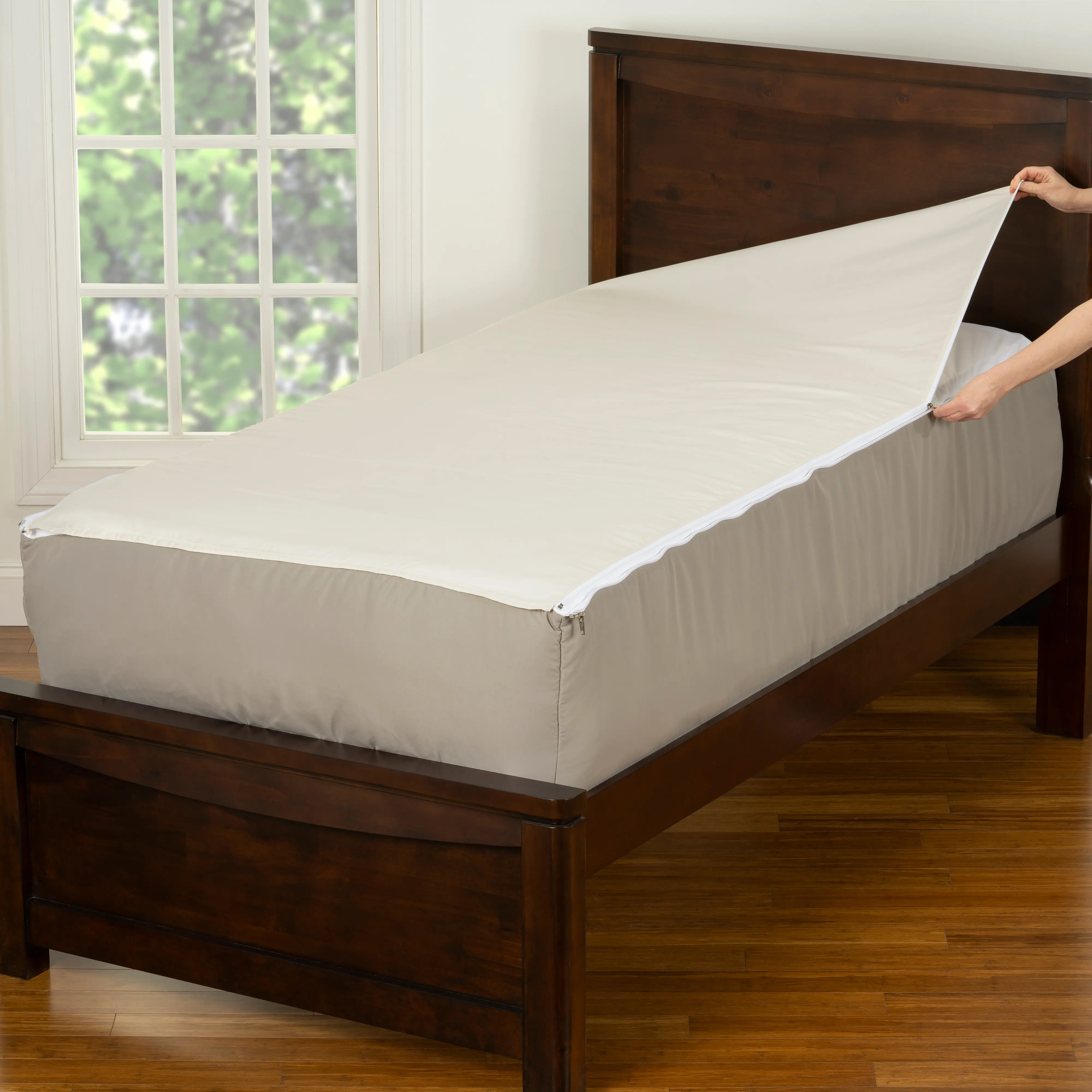 Gray and Cream Twin 3 Piece Trail Blazer Bunkie Deluxe Bedding-2