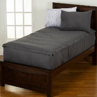 Gray, White, and Black Twin Tech On Bunkie Deluxe Bedding-3