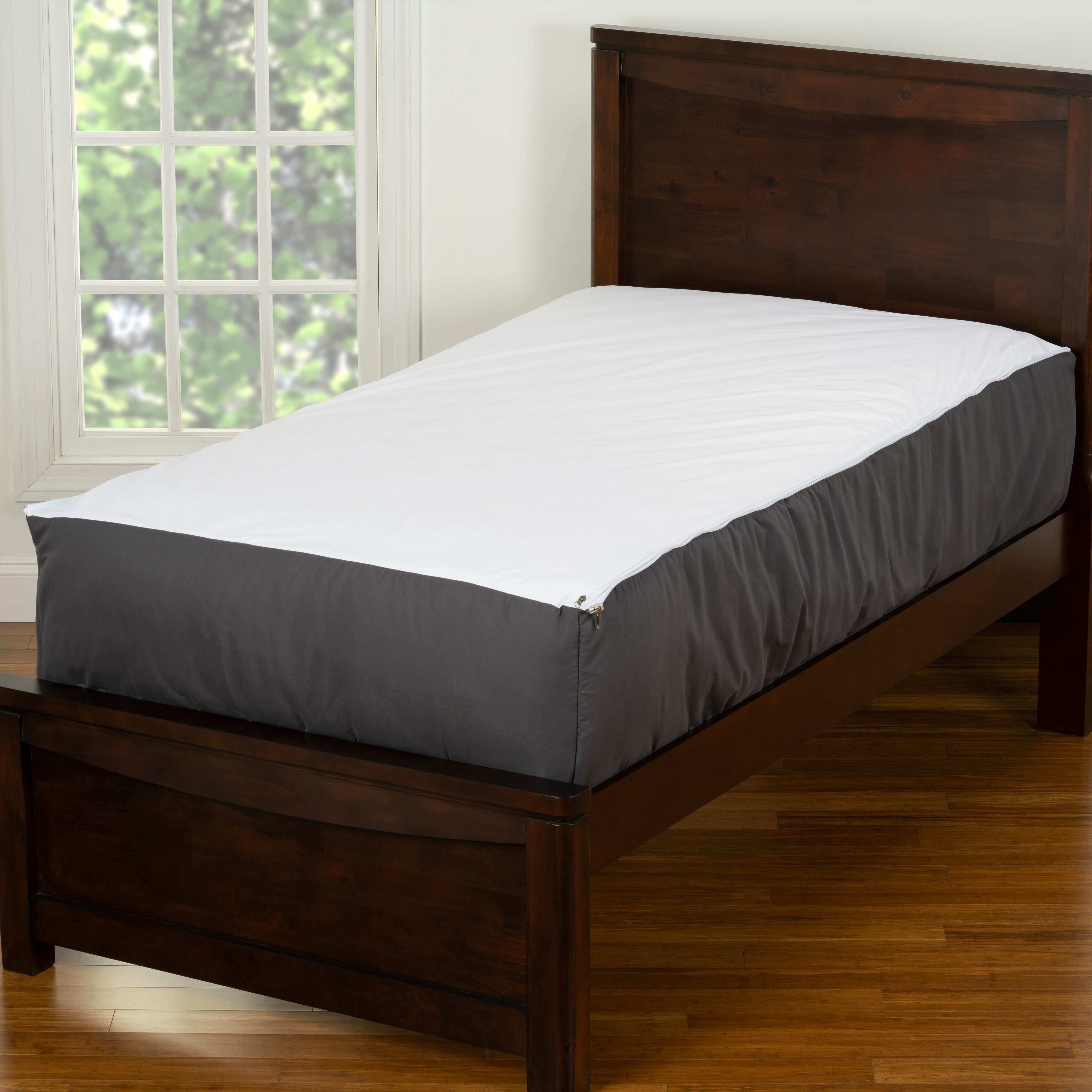 Gray, White, and Black Twin Tech On Bunkie Deluxe Bedding-4