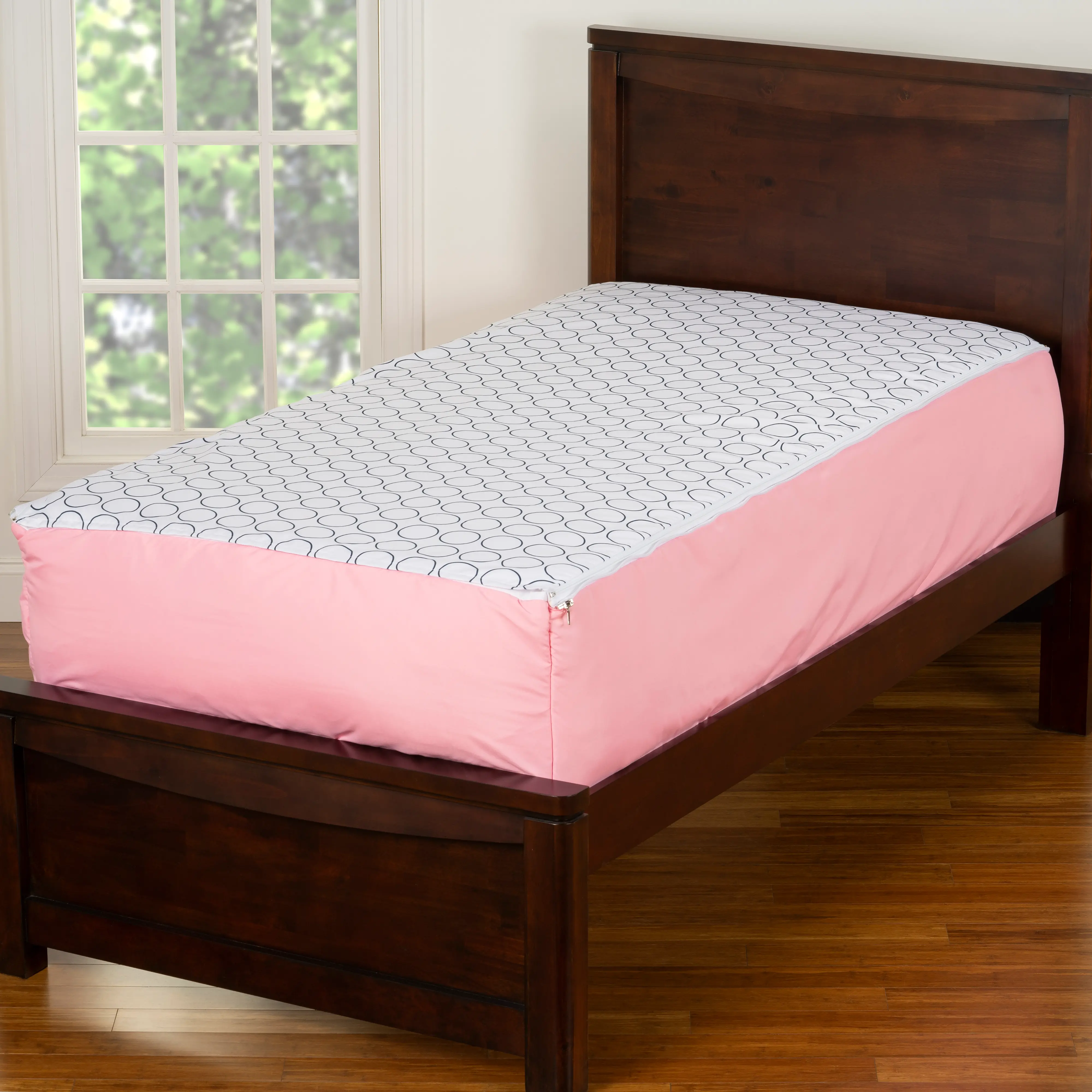 Pink and White Twin 3 Piece Tickle Me Bunkie Deluxe Bedding-2