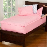Pink and White Twin 3 Piece Tickle Me Bunkie Deluxe Bedding-3