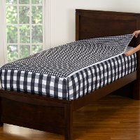 Black and White Full Check It Twice Bunkie Deluxe Bedding-5