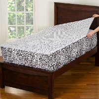Black and White Full Graphic Blooms Bunkie Deluxe Bedding-3