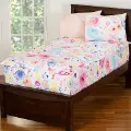 White and Pink Polka Dot Twin Poppies Bunkie Deluxe Bedding