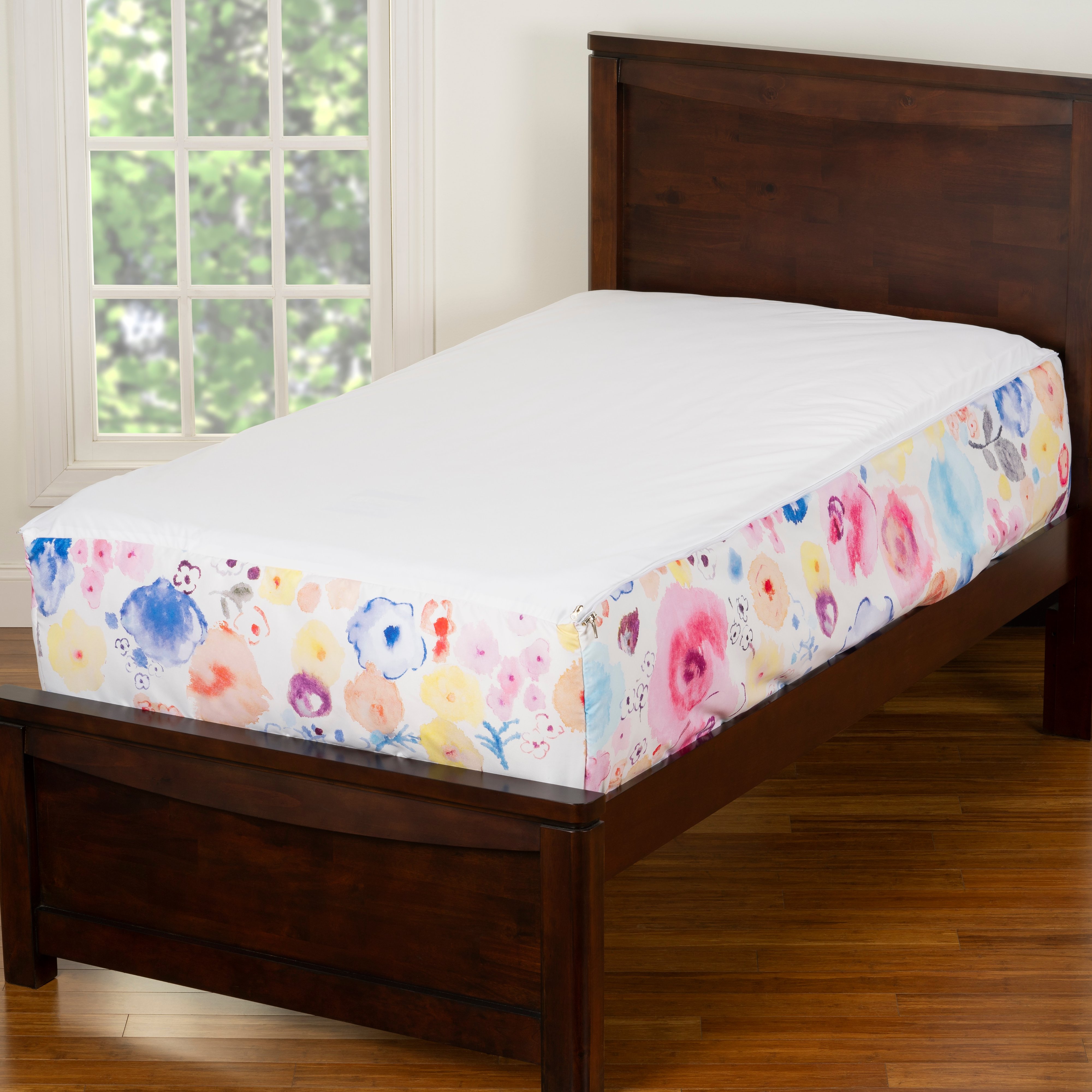 White and Pink Polka Dot Twin Poppies Bunkie Deluxe Bedding-3