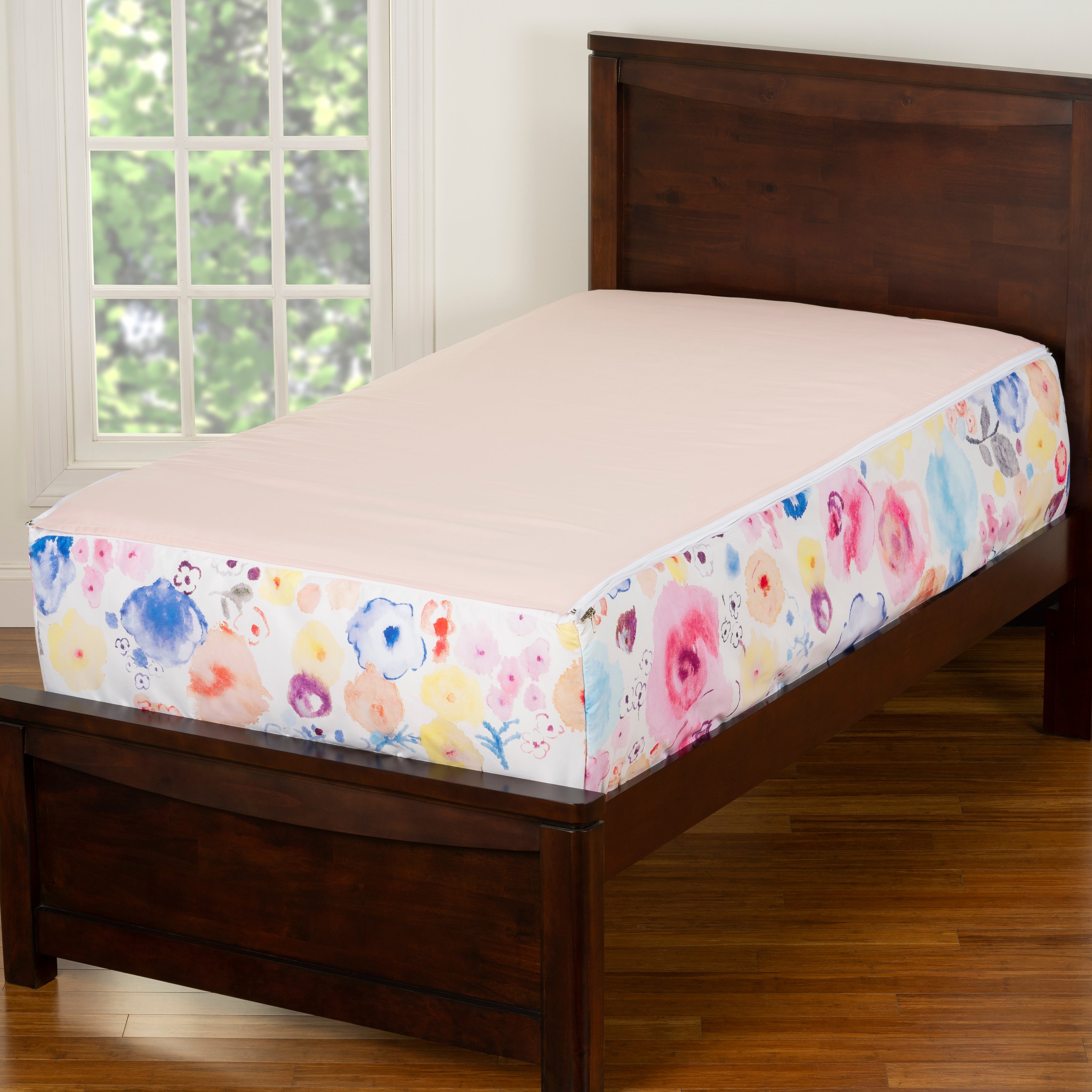 White and Pink Polka Dot Twin Poppies Bunkie Deluxe Bedding-5