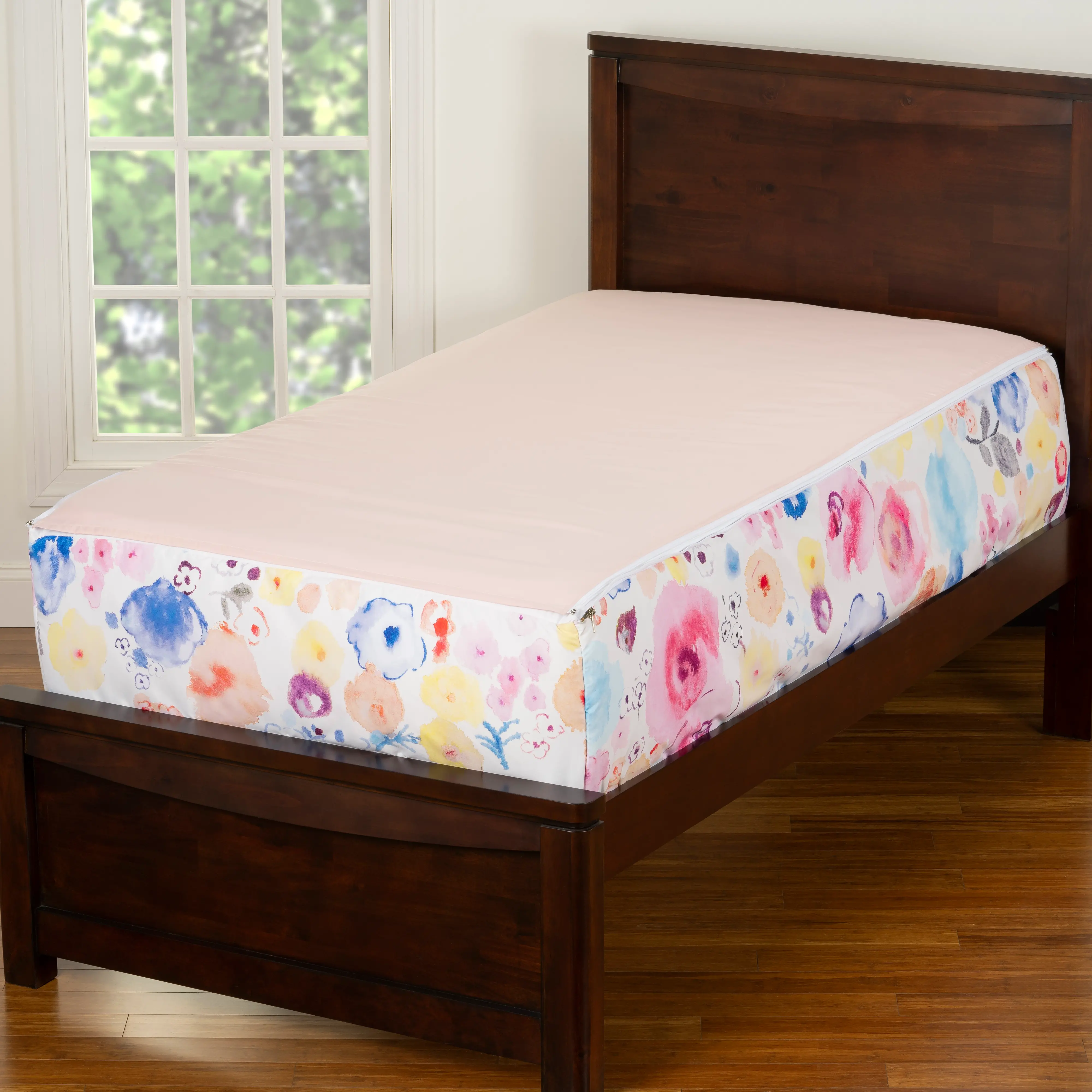 White and Pink Polka Dot Twin Poppies Bunkie Deluxe Bedding-5
