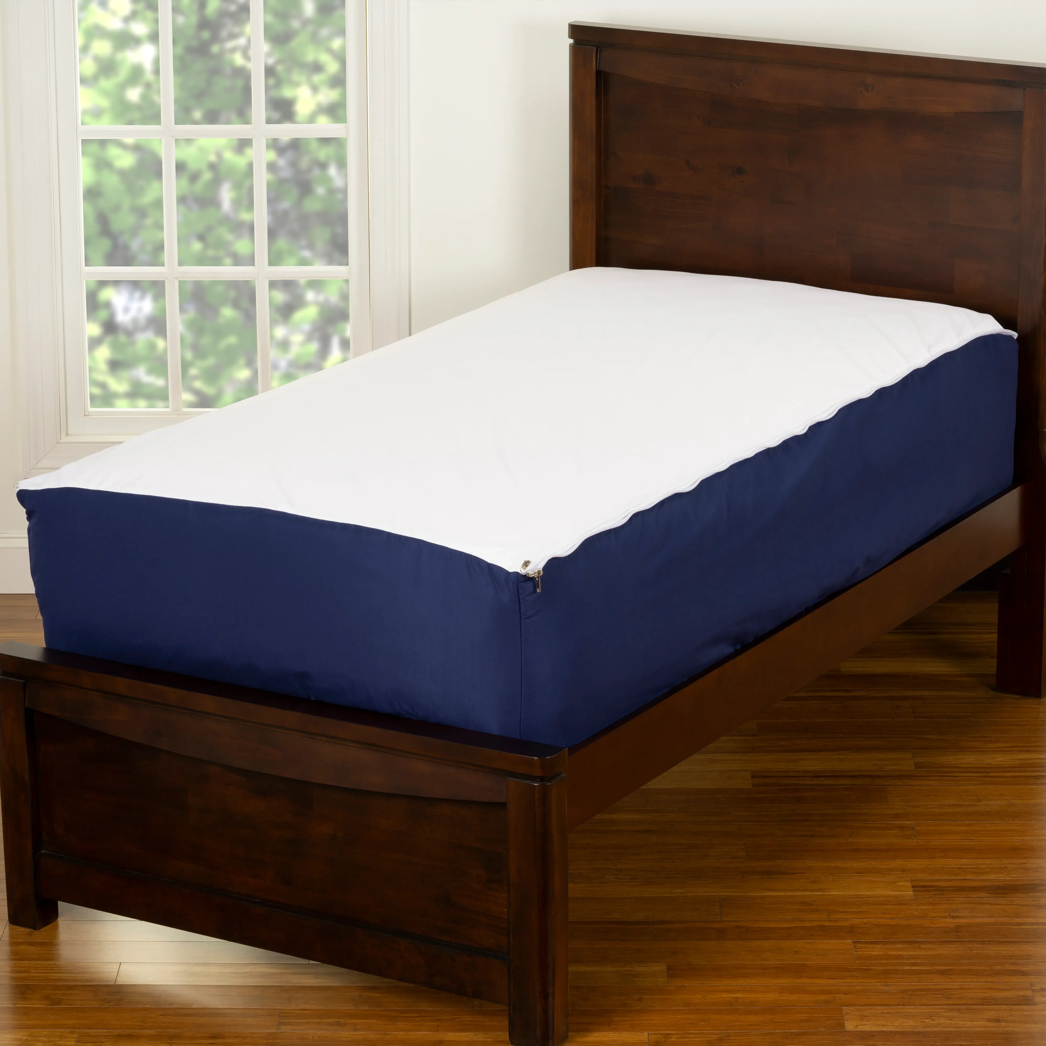 Navy Blue Twin 3 Piece Midnight Oasis Bunkie Deluxe Bedding-6