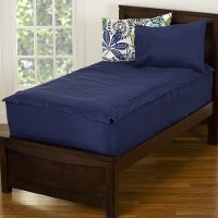 Navy Blue Full 5 Piece Midnight Oasis Bunkie Deluxe Bedding-1
