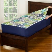 Navy Blue Full 5 Piece Midnight Oasis Bunkie Deluxe Bedding-2
