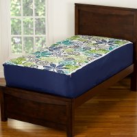 Navy Blue Full 5 Piece Midnight Oasis Bunkie Deluxe Bedding-3