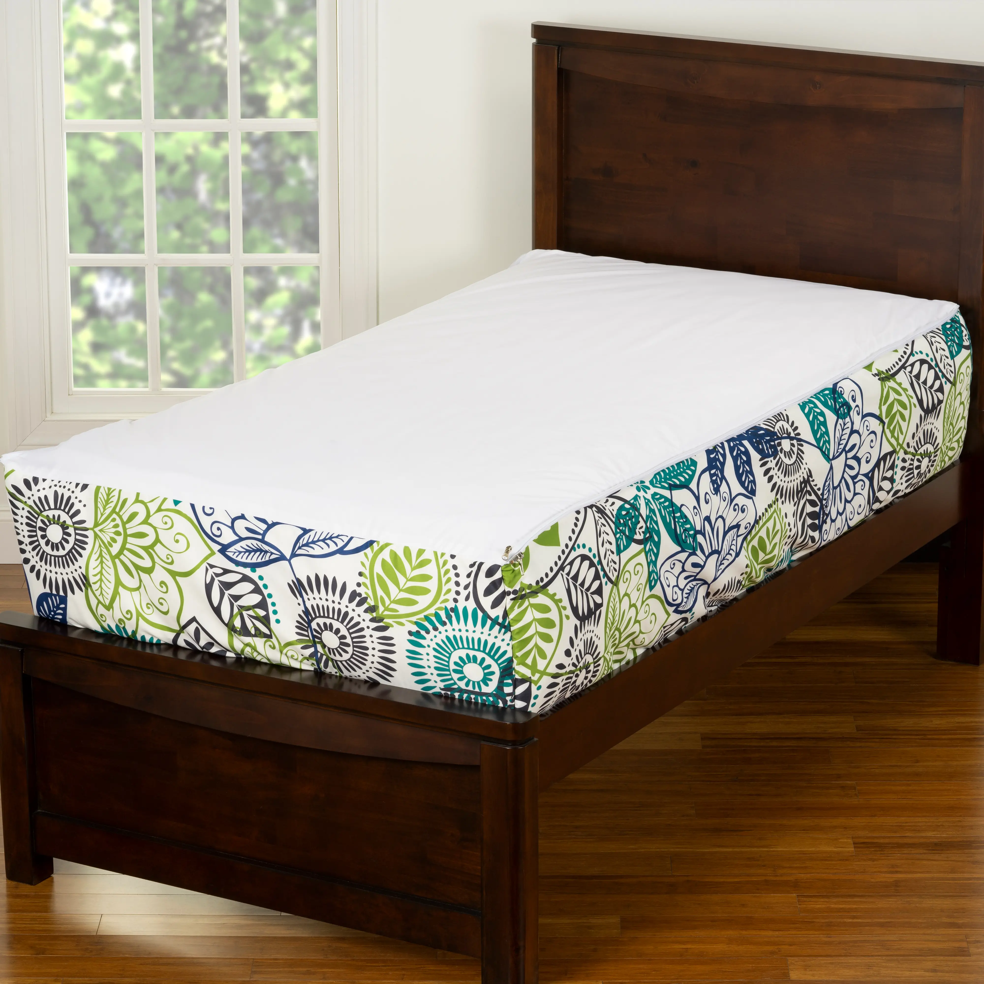 White, Green and Blue Twin Tropical Retreat Bunkie Deluxe Bedding-3
