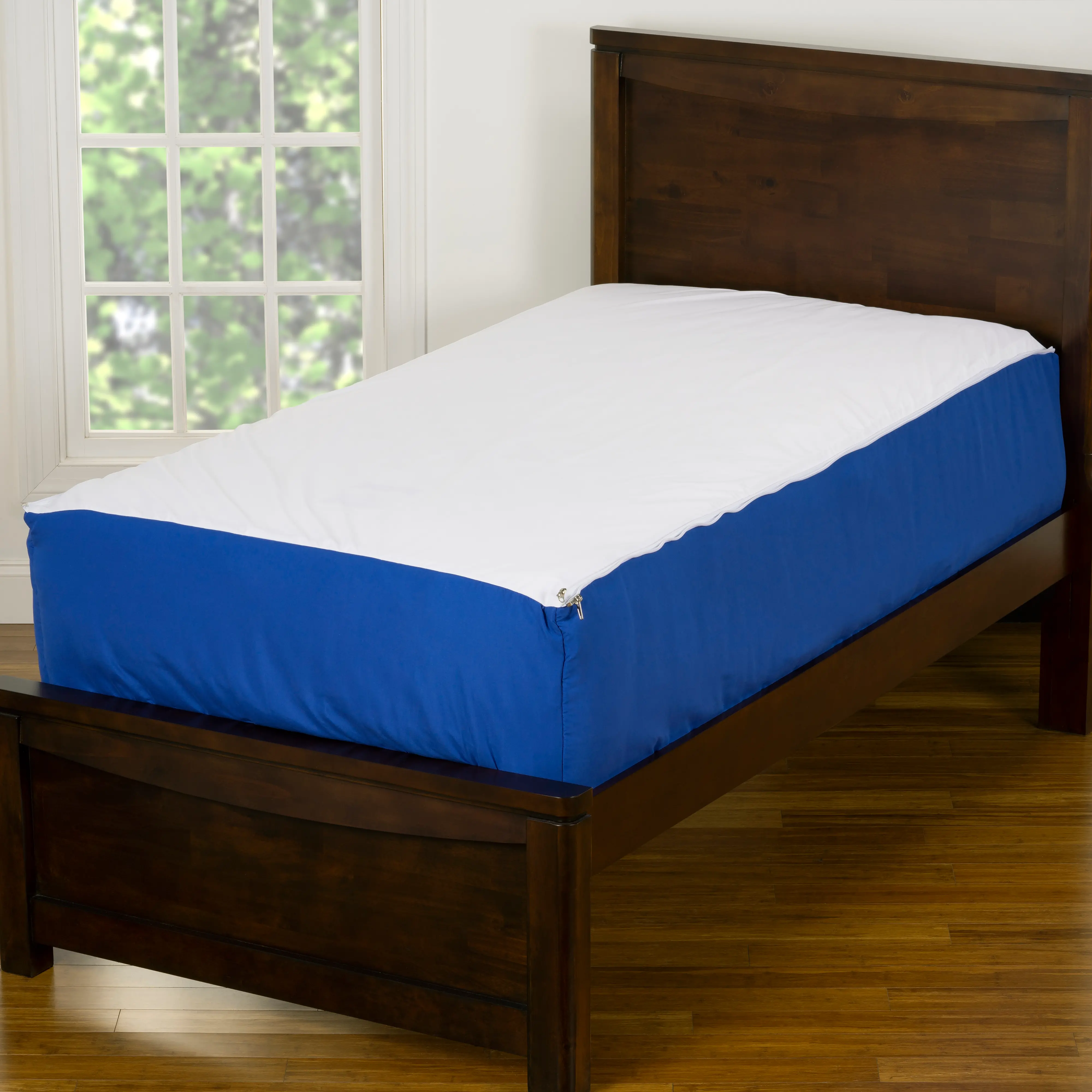 Blue, White and Gray Twin Waverunner Bunkie Deluxe Bedding-4