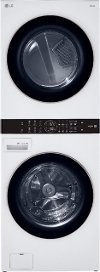 WKE100HWA Single Unit Front Load LG WashTower with Center Control 4.5 cu. ft. Washer and 7.4 cu. ft. Electric Dryer - White