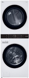 WKG101HWA Single Unit Front Load LG WashTower with Center Controlâ„¢ 4.5 cu. ft. Washer and 7.4 cu. ft. Gas Dryer - White