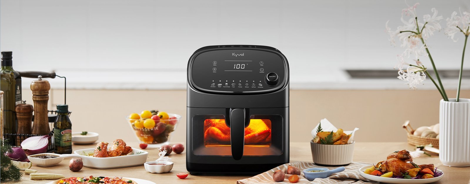 Kyvol 6Qt Multi Function Air Fryer Oven-2