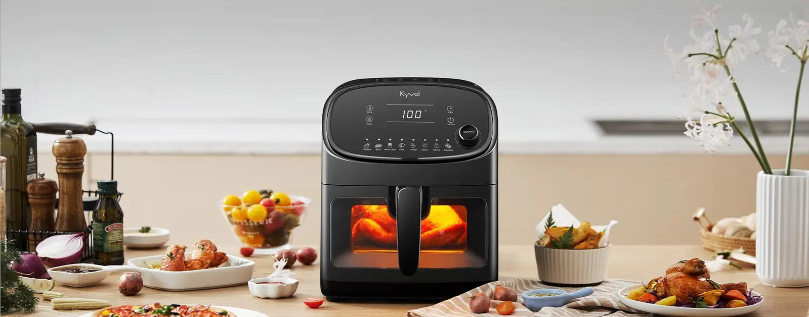 Kyvol 6Qt Multi Function Air Fryer Oven-2