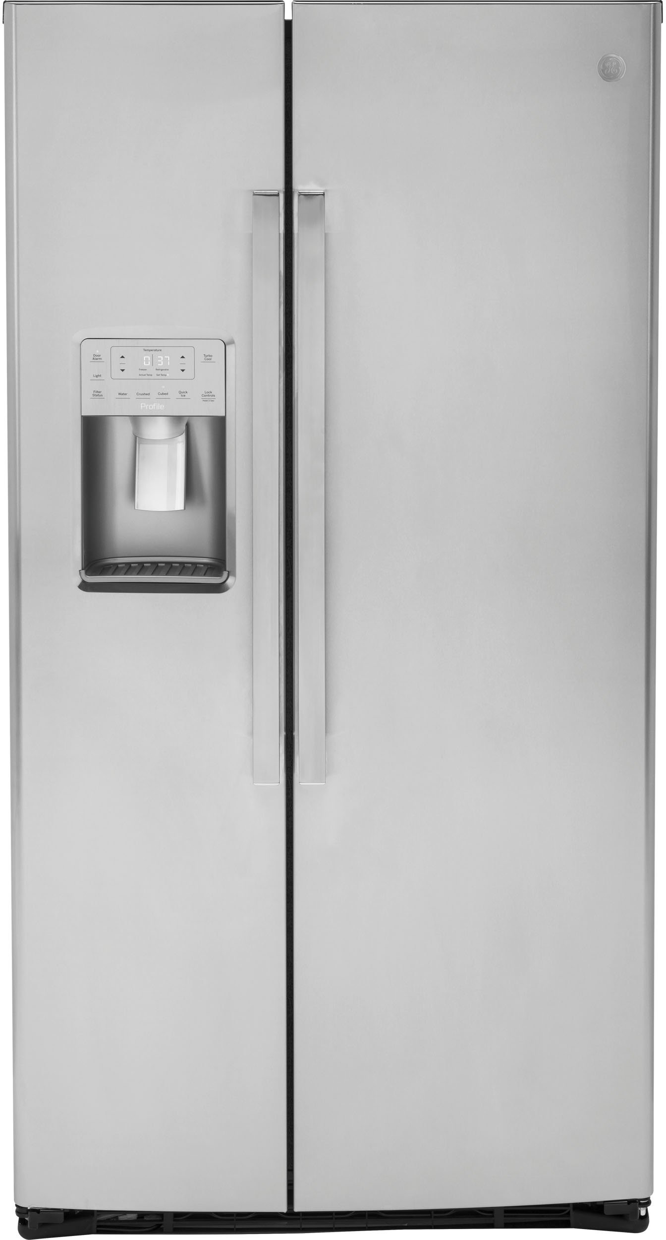 PZS22MYKFS GE Profile 21.9 cu ft Side by Side Refrigerator - 36 W Stainless Steel-1