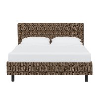 753PBDSCPSKBLCOGA King Scallop Black And Gold Platform Bed-2