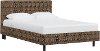 750PBDSCPSKBLCOGA Twin Scallop Black And Gold Platform Bed