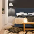 754PBDLNNNV Brianna Navy California King Platform Bed - Skyline Furniture