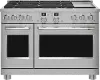 C2Y486P2TS1 Cafe 8.25 cu ft Double Oven Dual Fuel Range - Stainless Steel 48 Inch