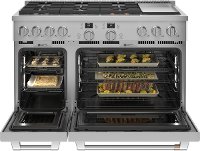 C2Y486P2TS1 Cafe Commercial Style Dual Fuel Double Oven Smart Range - 48 Inch Stainless Steel-2