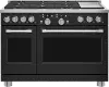 C2Y486P3TD1 Cafe 8.25 cu ft Double Oven Dual Fuel Range - Matte Black 48 Inch
