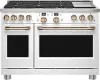 C2Y486P4TW2 Cafe 8.25 cu ft Double Oven Dual Fuel Range - Matte White 48 Inch