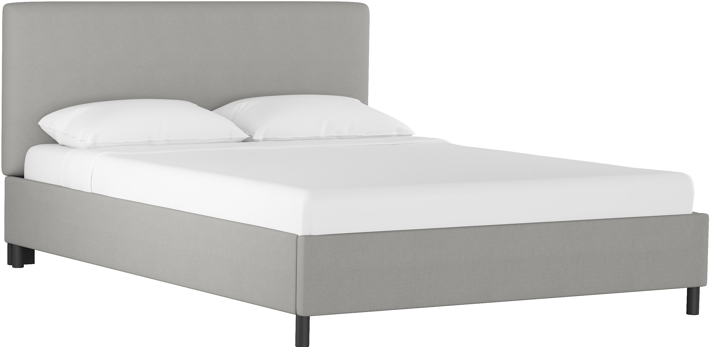 750PBDLNNGR Twin Gray Platform Bed-2