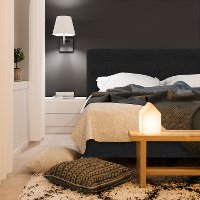 753PBDLNNBLC King Black Platform Bed-1