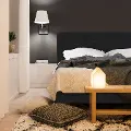 750PBDLNNBLC Brianna Black Twin Platform Bed - Skyline Furniture