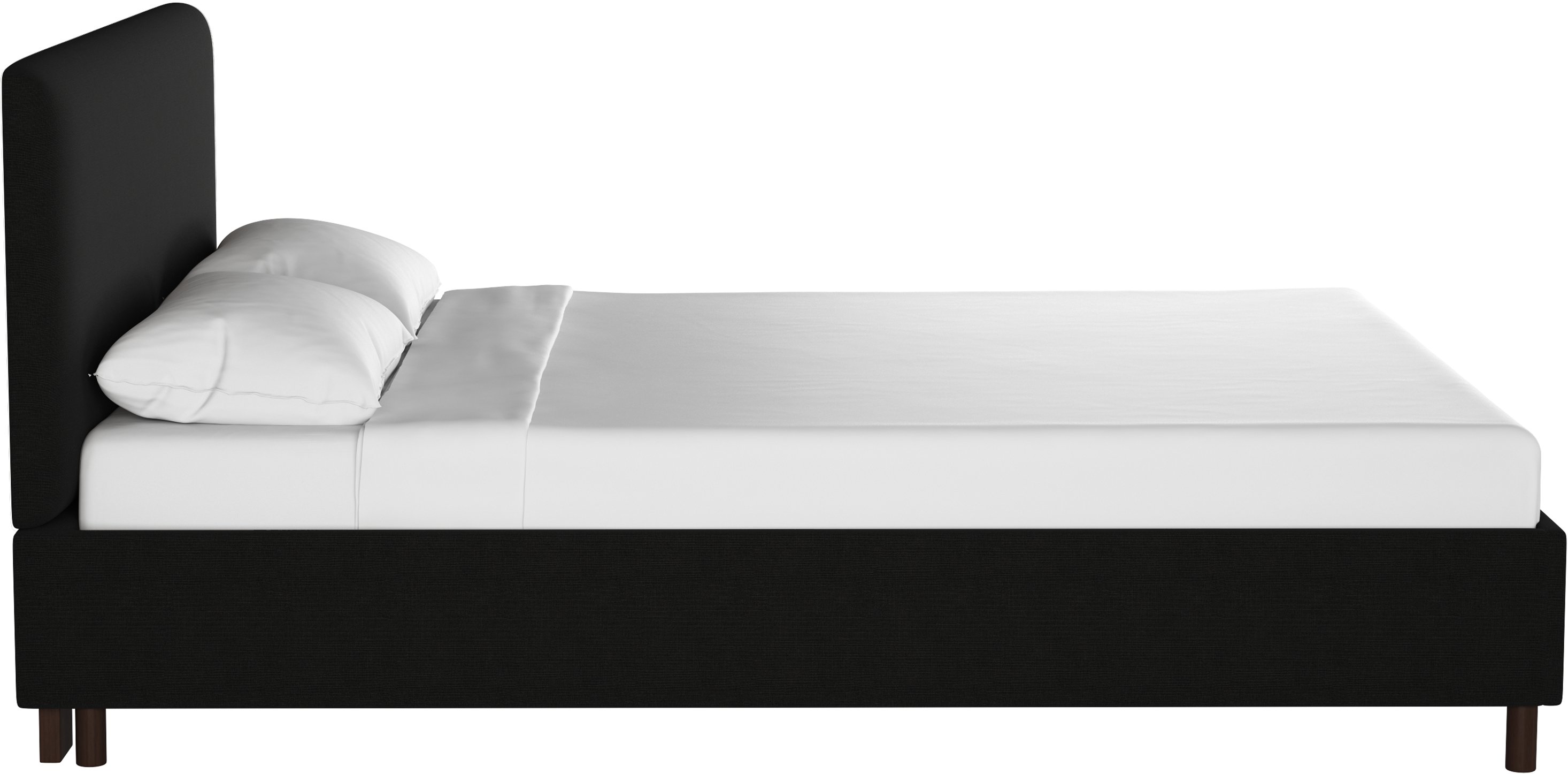750PBDLNNBLC Twin Black Platform Bed-4