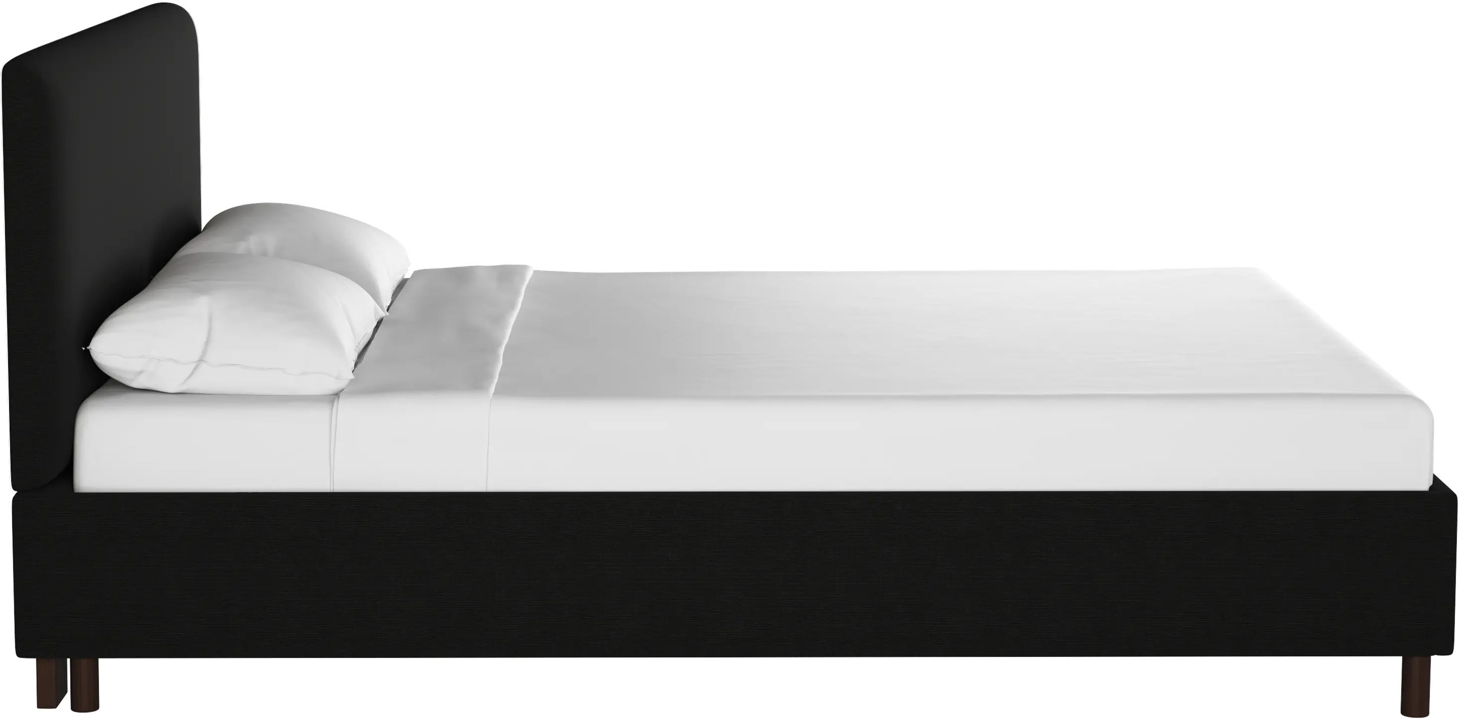 750PBDLNNBLC Twin Black Platform Bed-4