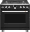 C2Y366P3TD1 Cafe 5.75 cu ft Dual Fuel Range - Matte Black 36 Inch