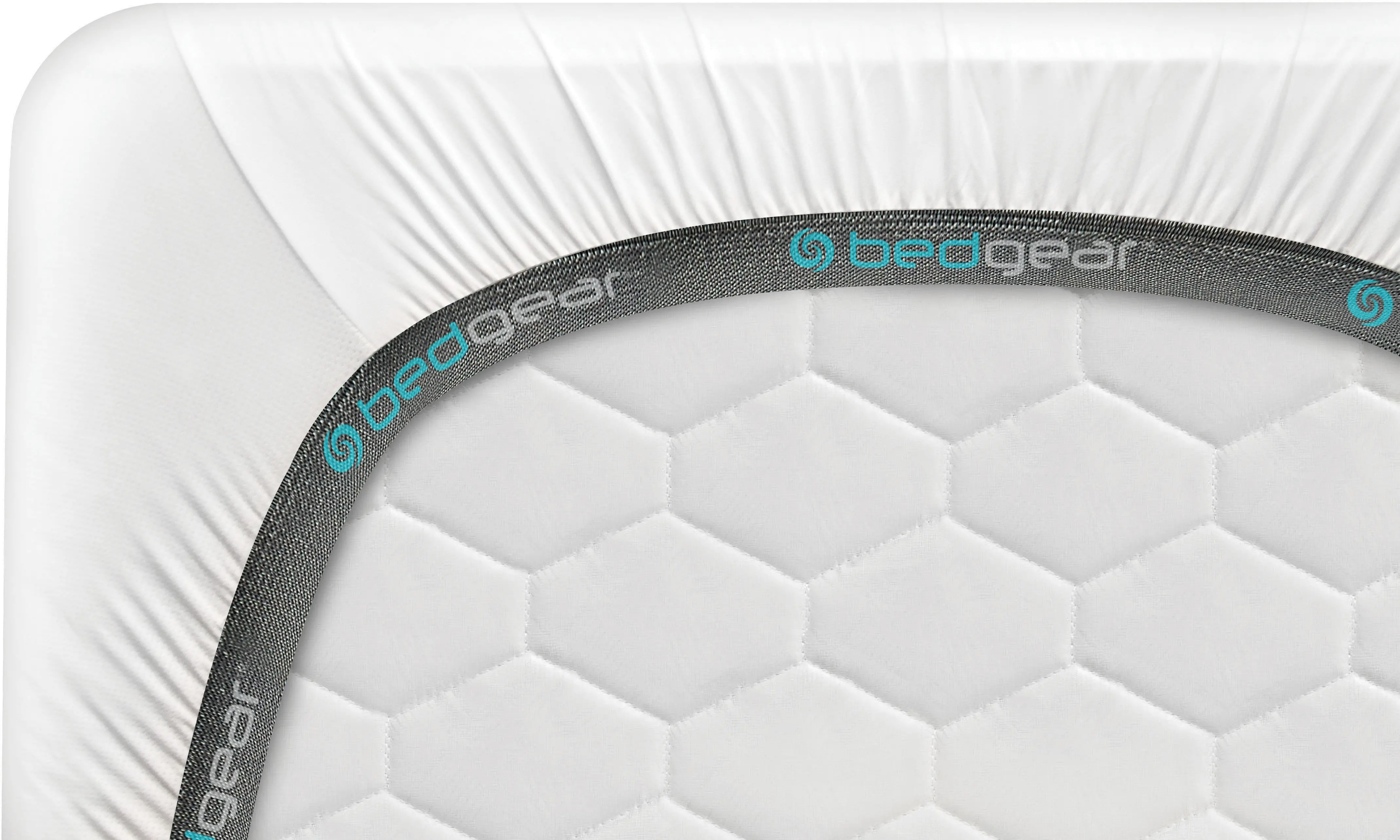 SPXAWFX Bedgear White Dri-Tec Performance Twin-XL Bed Sheets-4