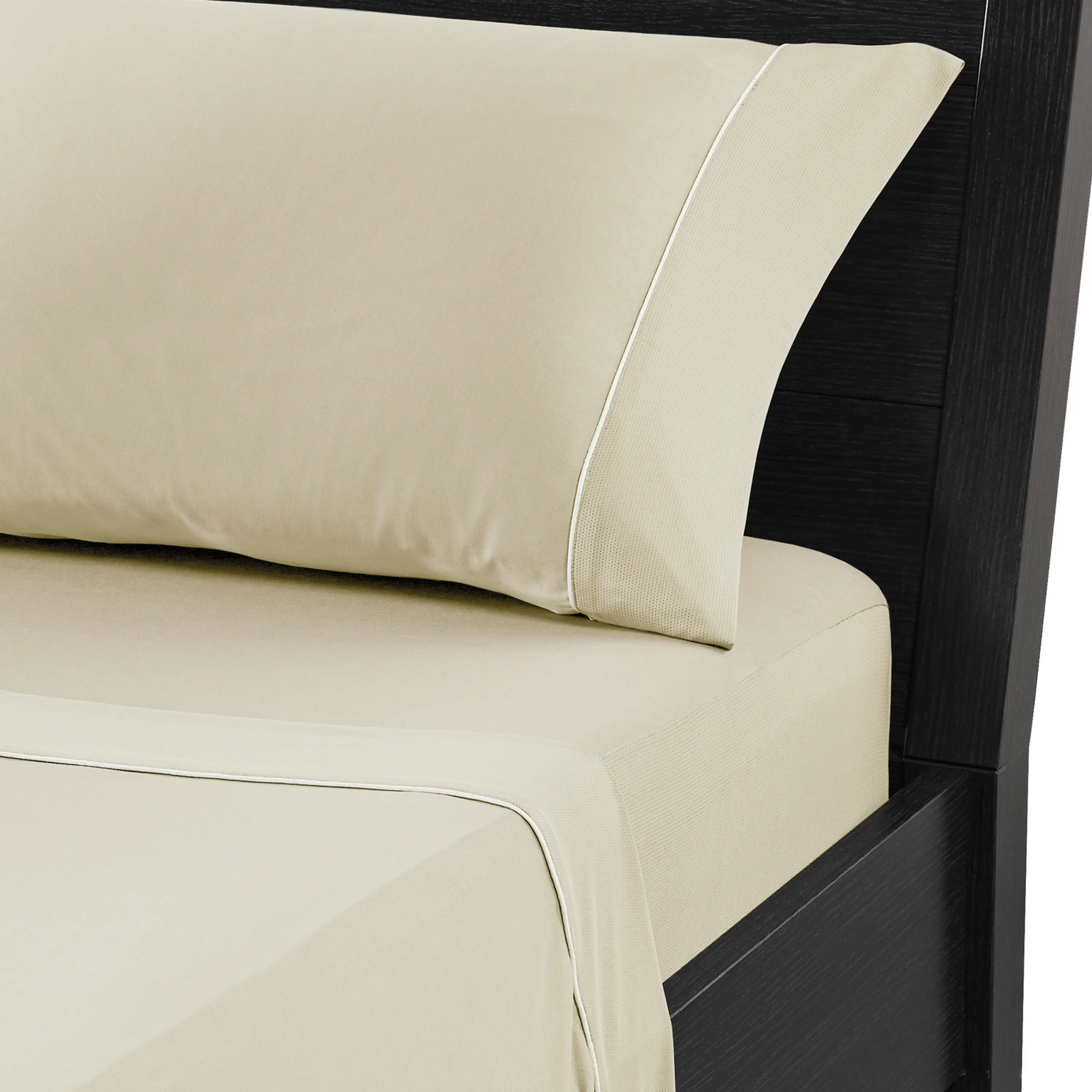 SPXACFF Bedgear Champagne Dri-Tec Performance Full Bed Sheets-6