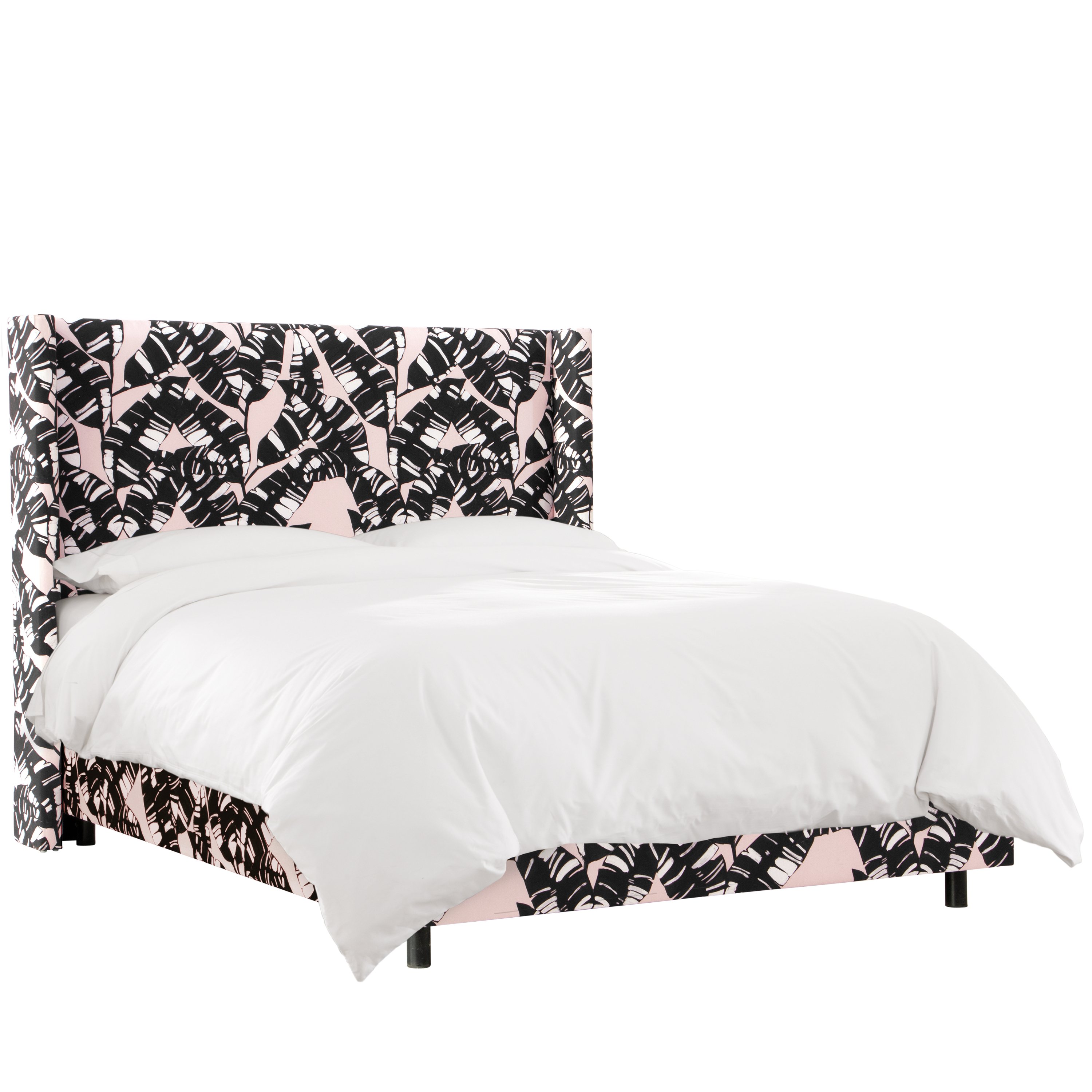 502BEDPLSPBLBLKOGA Queen Palm Springs Blush Bed-1