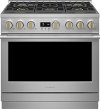 ZDP366NTSS Monogram 36 Inch Professional Dual Fuel Smart Range with Six Burners - Stainless Steel