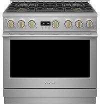 ZDP366NTSS Monogram 36 Inch Professional Dual Fuel Smart Range with Six Burners - Stainless Steel