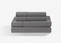 SPXASFW Bedgear Gray Dri-Tec Performance Cal-King Bed Sheets